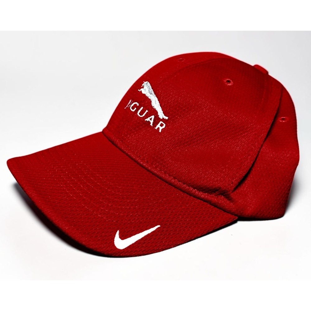Nike Golf Jaguar Red Adjustable Hat Cap Jaguar Logo Adult Unisex - Picture 2 of 6